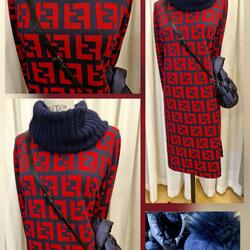 Herbst-/Winter-Outfit-Collage in Rot