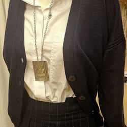 Herbst-/Winter-Outfit-Collage in Schwarz und Weiß