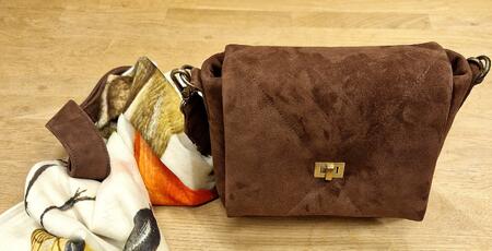 Velour Handtasche